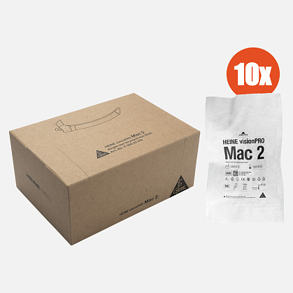 Одноразовые клинки HEINE visionPRO Mac 2, коробка на 10 шт.